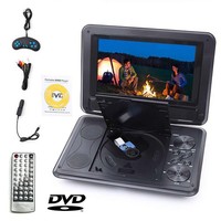 Portable DVD Player with 9 Large HD Swivel Screen DVD CD VCD TV with Remote UK