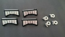 Dub Wheels Spinner Nasty Logo Badge Plate 4 Pack With Screws 5220-17 New