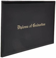 Imprinted Diploma Cover For Certificate 8.5''x 11'' black