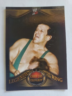 2009 Topps WWE Legends of the Ring GOLD Insert Card Chief Jay Strongbow /2250
