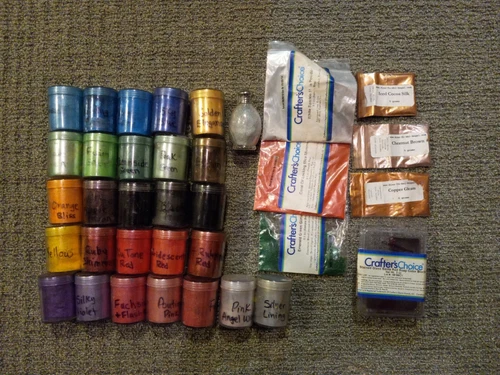Mica Pigment Powder LOT Pearl Colorant Dry Power For Soap Epoxy Resin 34