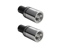 Endrohre FORD Kuga 1 + 2 Duplex Auspuffblende Edelstahl 80mm TDCi EcoBoost