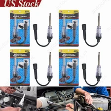 4x In-Line Spark Plug 6-12V Pick Up Coil Tester Ignition Coil Diagnostic Tool