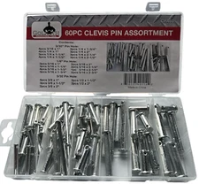 Goliath Industrial 60pc Clevis Pin Assortment Kit ~ CPA60