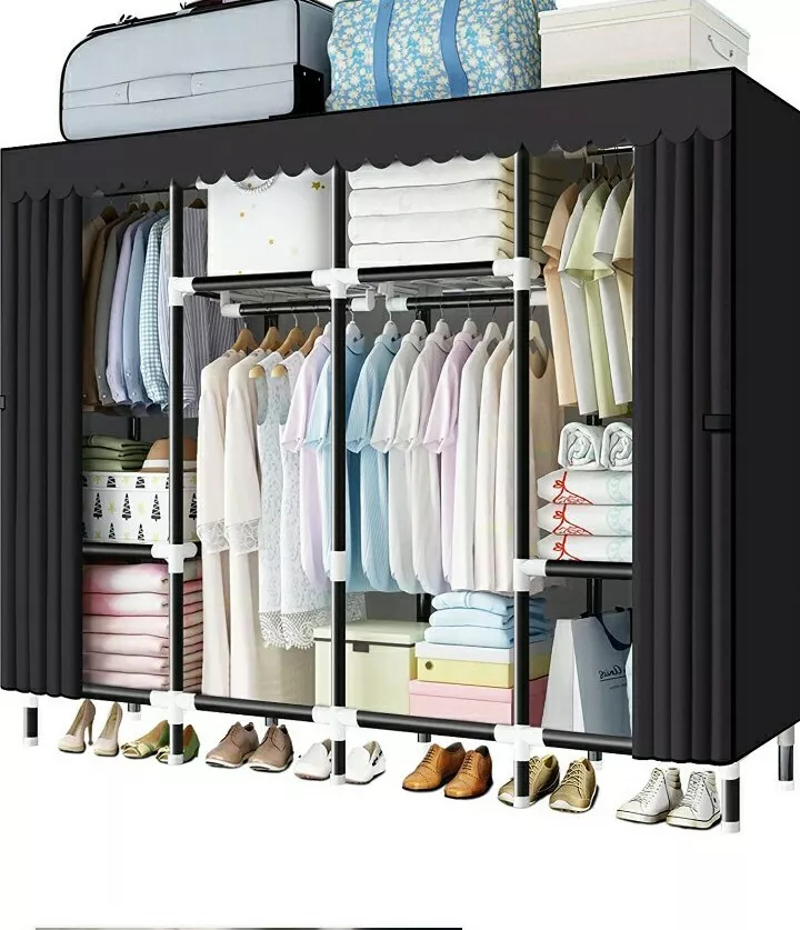 Portable wardrobe for hanging clothes sale