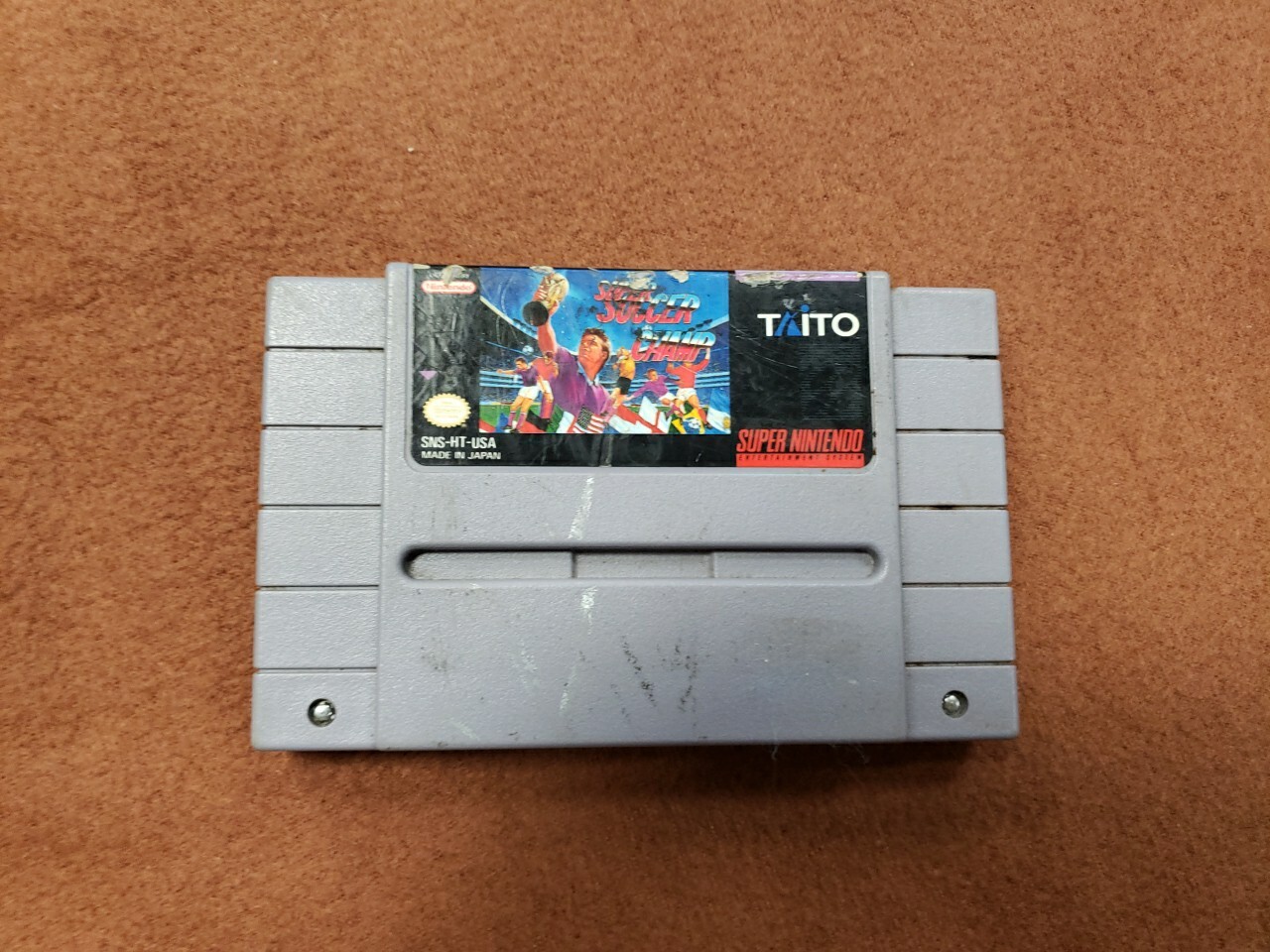 Super Nintendo SNES - Super Soccer Champ - Game cartridge only - tested