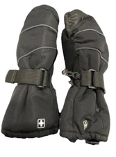 Swiss Tech Boys Insulated Ski Mittens Black Size Small 100% Polyester RN52469