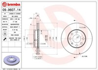 Brembo 2 Bremsscheiben BelüFtet 236 Mm (09.9607.14) | Bremsscheibenset,