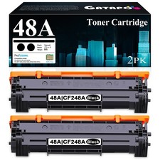 2PK CF248A 48A Toner Cartridge For HP LaserJet Pro M29w M29a M30w M31w
