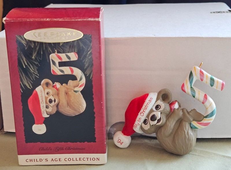 Hallmark Keepsake Ornament Child’s Fifth Christmas 1995