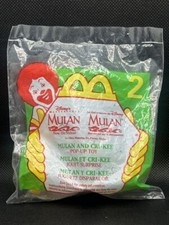 1998 McDonald's Happy Meal Toy Mulan and Cri-Kee 2- Sealed MIP