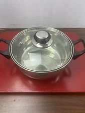 KittAmor Sauce Pan/Pot With Vented Lid Stainless Steel size 18