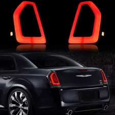 Pair VLAND For 2011-2014 Chrysler 300 RED Full LED Taillights W/Animation