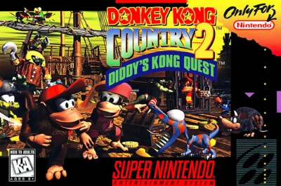 Donkey Kong Country 2 SNES BOX ART Premium POSTER MADE IN USA - DKY005