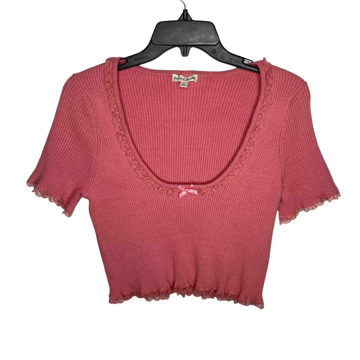 For love and cheap lemons pink sweater