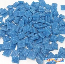 MOSAICO -Tessere mosaico pasta vetro 1x1 cm- 200 g/300 pz - Azzurro