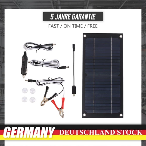 50W 12V Solarpanel Monokristallin  Solarmodul Photovoltaik Wohnmobil Camping