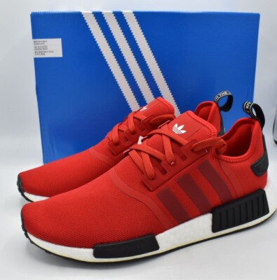 Adidas Originals Men Size 11.5 NMD_R1 Scarlet Victory Red Running Sneakers Shoes