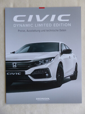 Honda Civic Dynamic Limited Edition - Price List MY 2019 - Brochure 12.2018