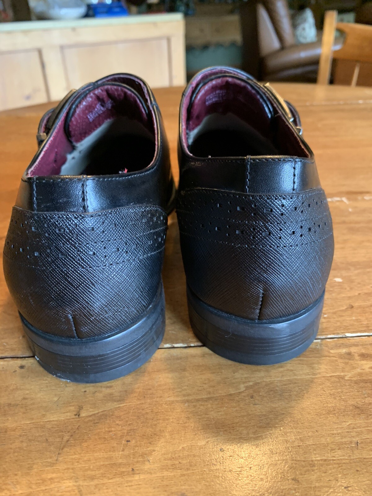 SAOLA Cinturino Stacy Adam's Black Monk Derby's 10 M