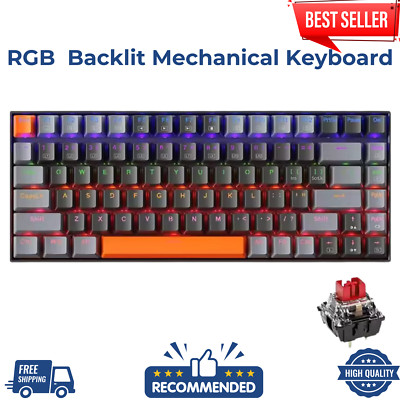 RGB 6 Farben Hintergrundbeleuchtung Gaming Tastatur Mechanische Tastatur Kabelgebunden Hot-Swap-fähig