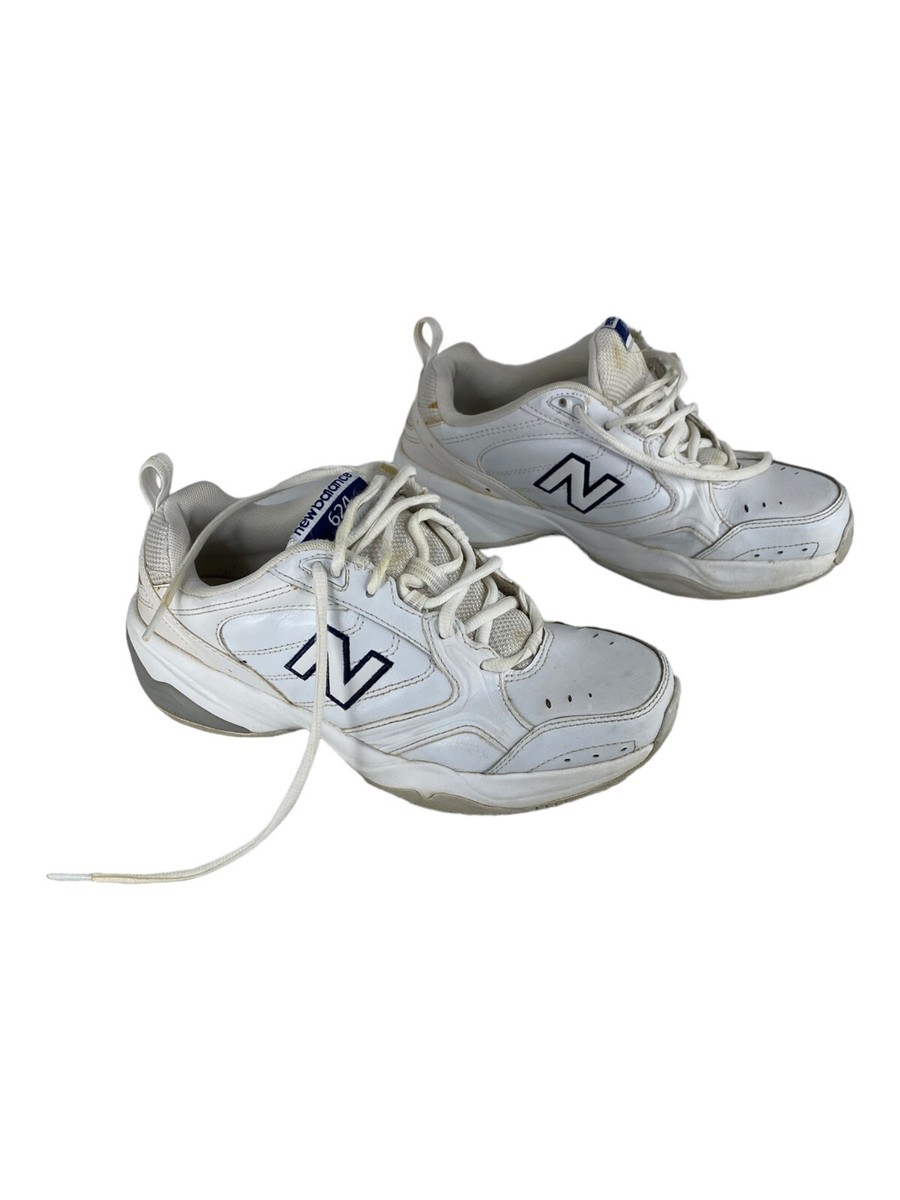 New Balance 624 Women Size 2E Width Sneakers White Leather Upper String  Tie