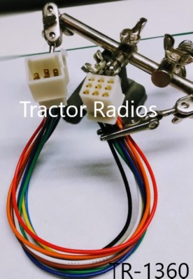 Kubota Tractor Radio MALE FEMALE Plug CD In Dash Stereo RTV 9 Pin Wire