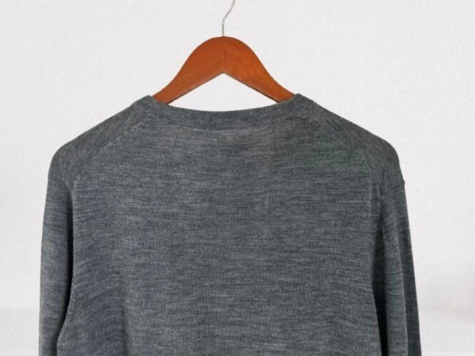 Jack Spade 100% Wool Crewneck Gray Knitted Pullover Sweater Size Med - Image 4 of 4