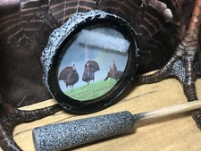 Textured Grip Acrylic Glass Pot Friction Turkey call from Big Tom's custom calls