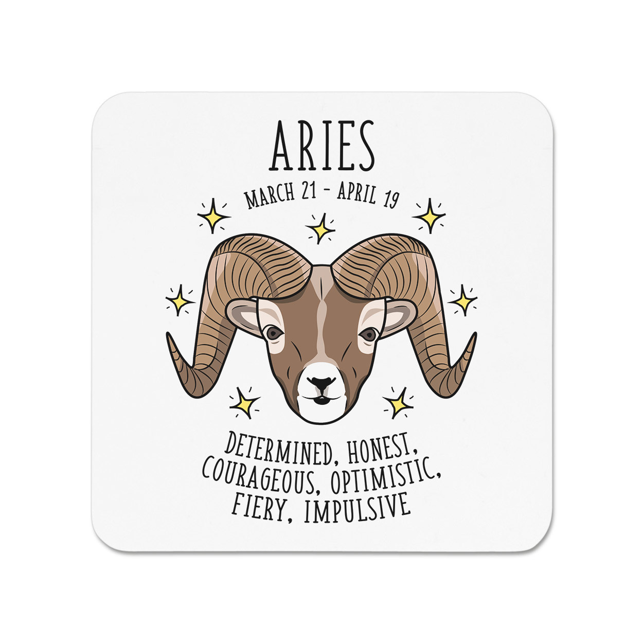 Aries Horoscope Fridge Magnet - Horoscope Star Sign Astrology Zodiac Birthday