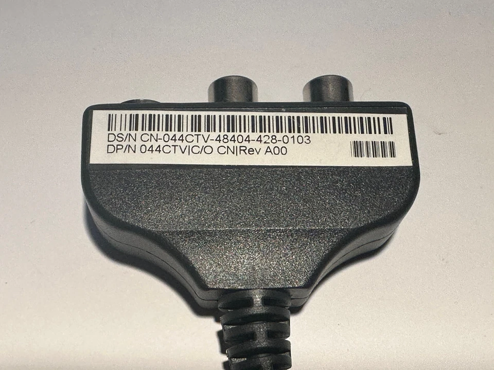 Dell S Video Composite Audio Adapter Cable 044CTV Black PC Computer Part - Image 3 of 4