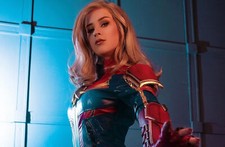 Superheroes captain marvel superheroes Stitched Gaming Mat Desk 12608