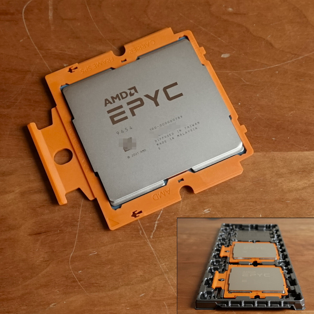 AMD EPYC Genoa 9654 96-Core SP5 384MB L3 ZEN4 CPU 100