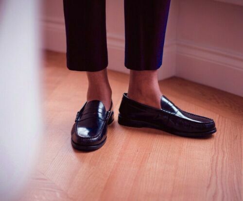 Base London Bordo Hishine Strike Mocassini Pelle Formal Slip On Smart Scarpe  6 | eBay