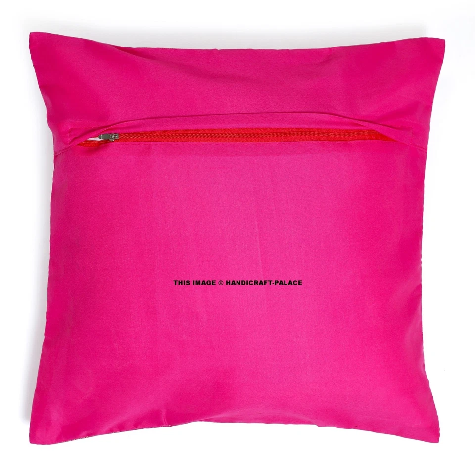 Capa almofada mandala indiana brocado de seda sofá decoração para casa - Imagem 4 de 4