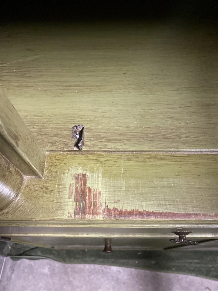 Gabinete Kroehler verde vintage años 50 60 mediados de siglo moderno *Ver descripción Foto 4 de 4