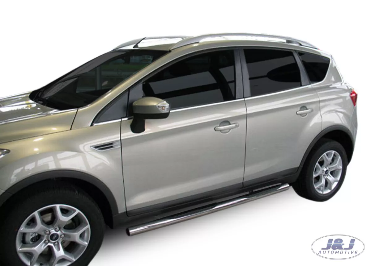 SB335 Ford Kuga 2007 2013 Luxury Chrome Side Steps Bars Running