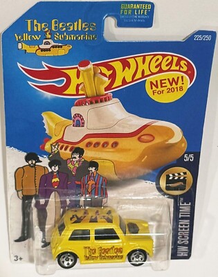 Morris Mini CUSTOM Hot Wheels The Beatles Yellow Submarine Series