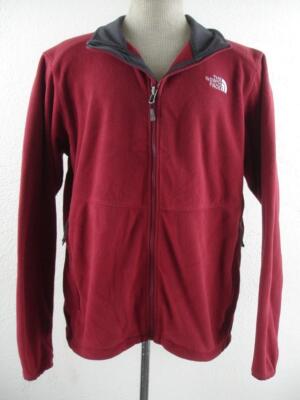 THE NORTH FACE Denali Wind Pro Fleece Jacket Men's sz L Polartec Red Triclimate