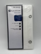 Glacier Bay PEVA 70 in. W x 72 in. L White Shower Curtain Liner