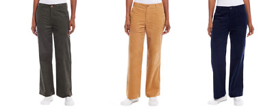 Weatherproof Vintage Ladies' Wide Leg Corduroy Pant