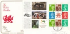 Wales FULL Booklet Pane multi GB Cotswold FDC Cardiff 1992 NO INSERT (139263)