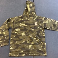 Carhartt Kids Camo Pullover Hoodie M 10-12 Cotton  Polyester