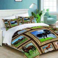 good spirited horse 3D Print Duvet Quilt Doona Covers Pillow Case Bedding Sets