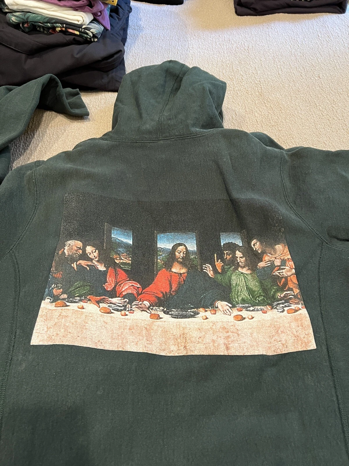 Pull Supreme The Last Supper vert taille L FW12 GRAAL