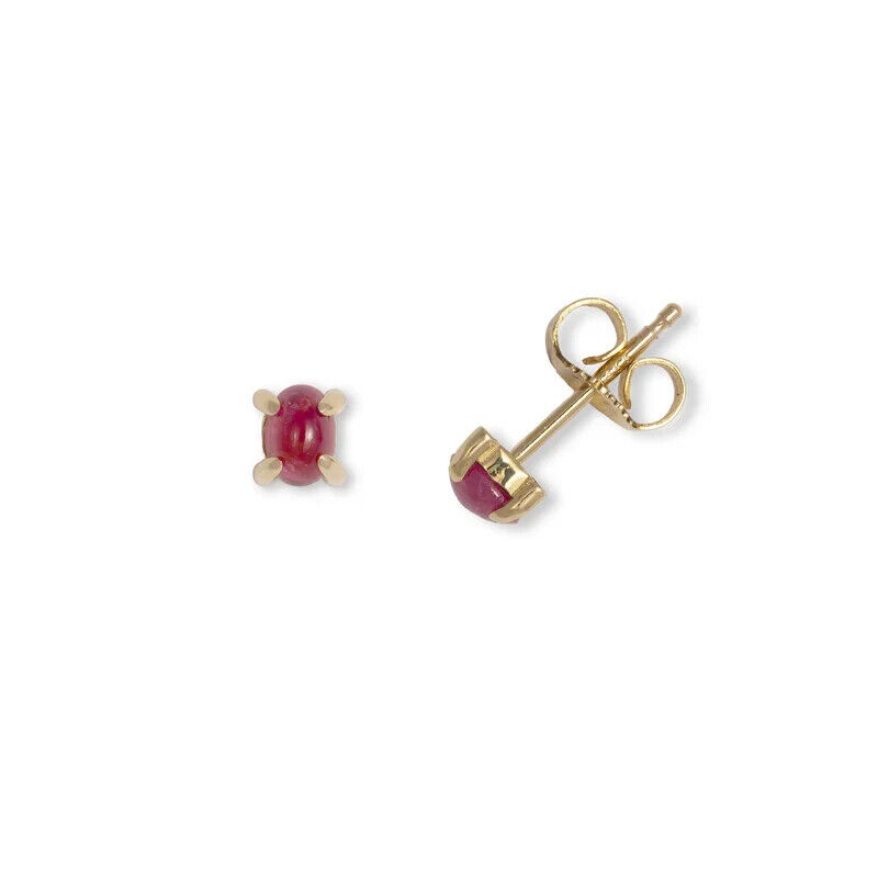 9ct yellow gold natural ruby studs 9ct yellow gold natural ruby studs