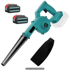 Soffiatore Aspiratore Batteria 48V 2x Batterie Aria Foglie Giardino Auto Pulizia