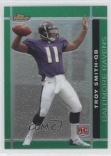 2007 Topps Finest Rookie Green Refractor 130/199 Troy Smith #106 0a1