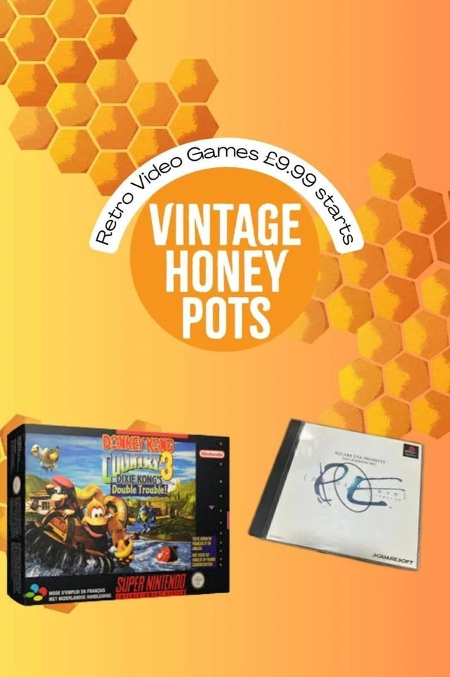Retro Video Games | £9.99 STARTS 12pm | @VintageHoneyPots