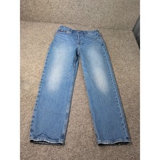 Gap Curvy Cheeky Straight Jeans 12/31 Medium Indigo Blue High Rise Button Fly